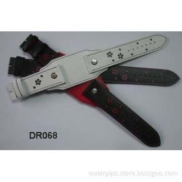 Long Plain Leather Wrist Watch Straps For Special Watches W